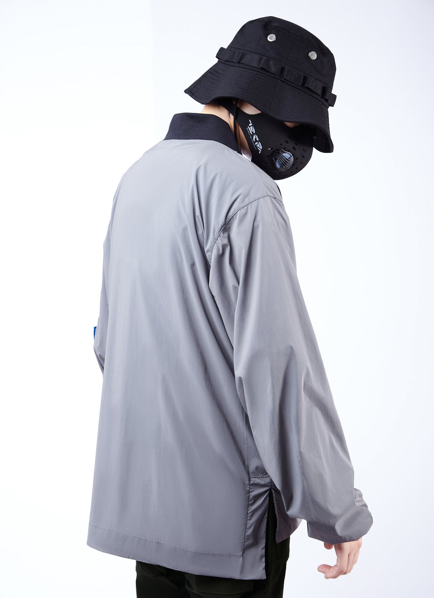 Chemise kimono APT2809 grise