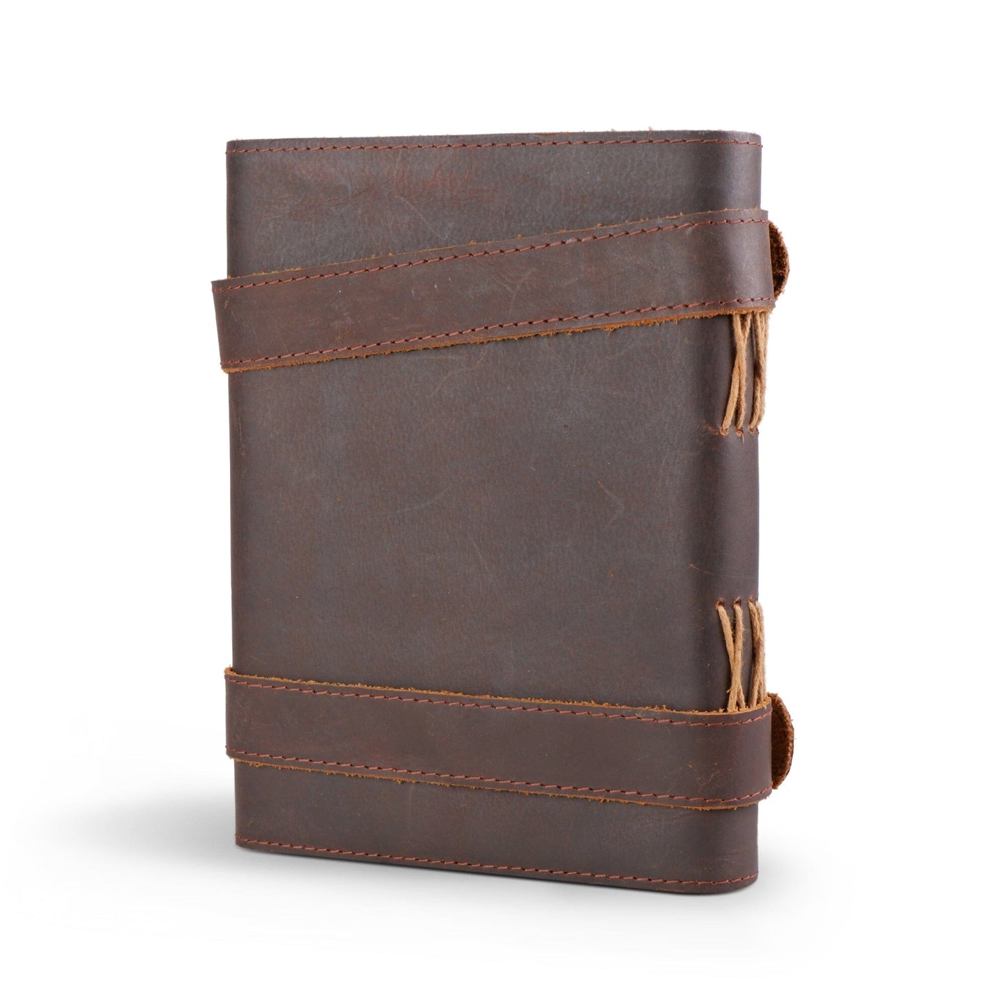 Vintage Dunkelbraunes Lederjournal