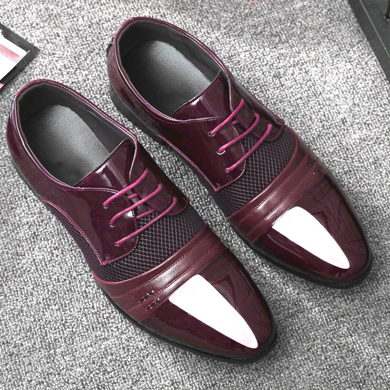 Fashionable Korean-style Leather Shoes For Men