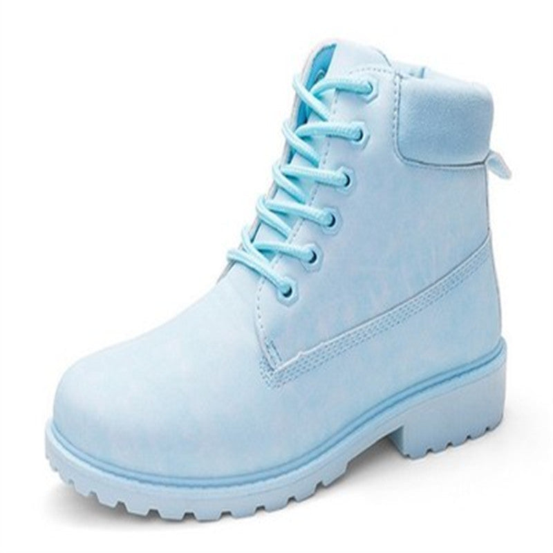 Mens CottonQuilted Dr MartensStyle BootsHighTop Casual Work Boots