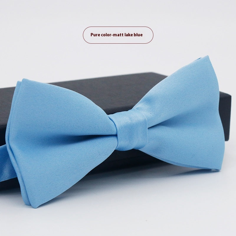 Men's Solid Color Formal Wear Wedding Business Casual Groom Groomsman Bow Tie