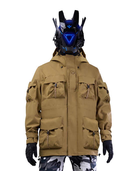 Veste tactique de brousse kaki APEJ8
