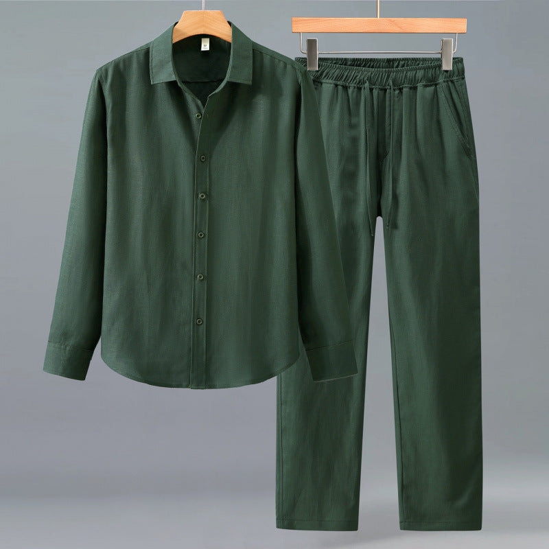 High-end Quality Tencel-linen Casual Mens Suit