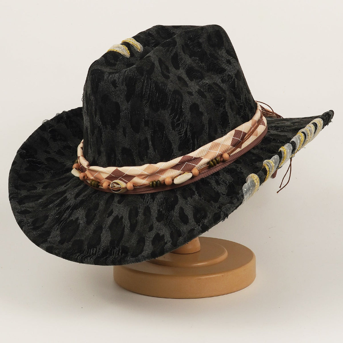 Leopard-print Hat Western Cowboy Hat, Sun Hat, Top Hat
