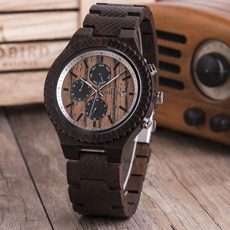 Unisex Sporty Wooden Watch