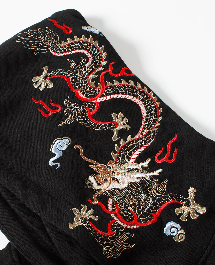 KH9190 Sweat à capuche brodé Dragon