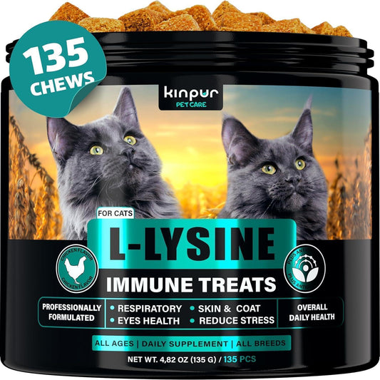 Lysine Cat Treats Immune Support Respiratory & Eye Health