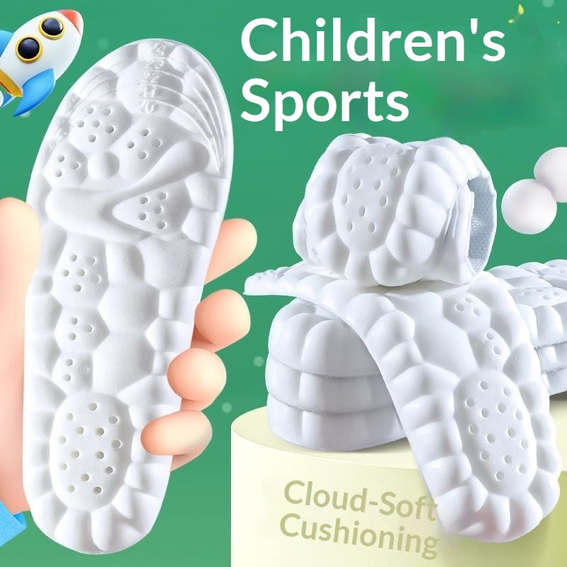 Childrens Breathable Sweat-absorbing Shock-absorbing Insoles