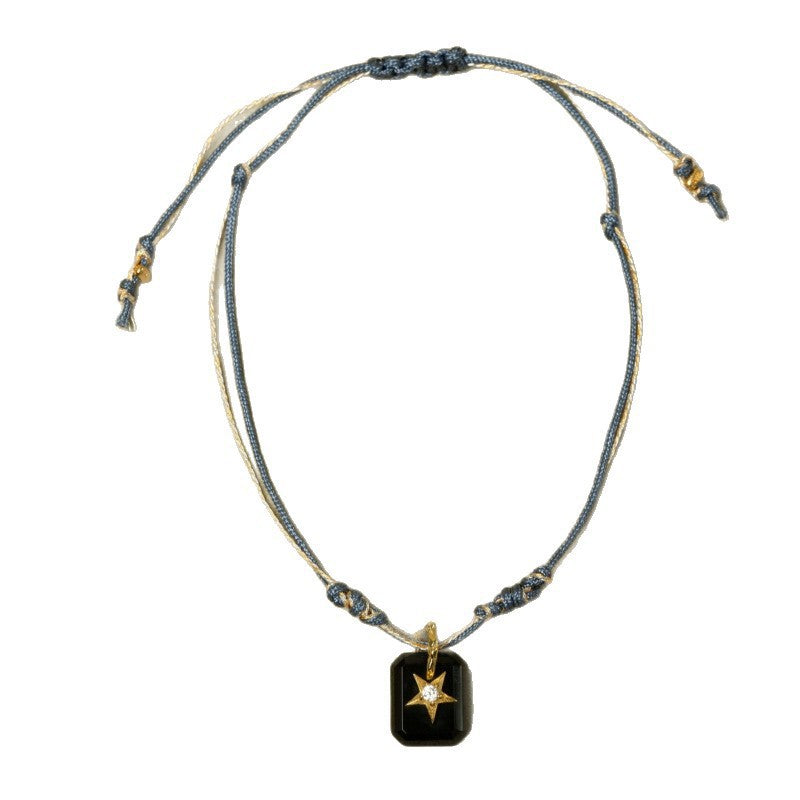 Womens Stainless Steel Natural Stone Bracelet And Necklace