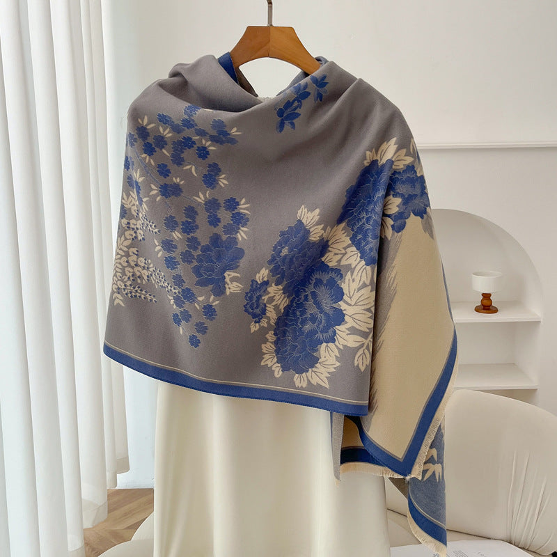 Retro High Sense Artificial Cashmere Scarf
