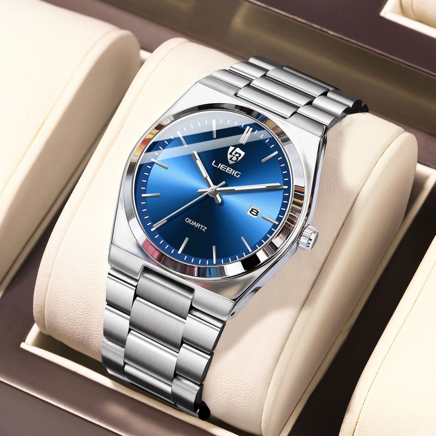 Couples Business Wristwatch Minimalist Stylish Multi-functional Alarm Watch
