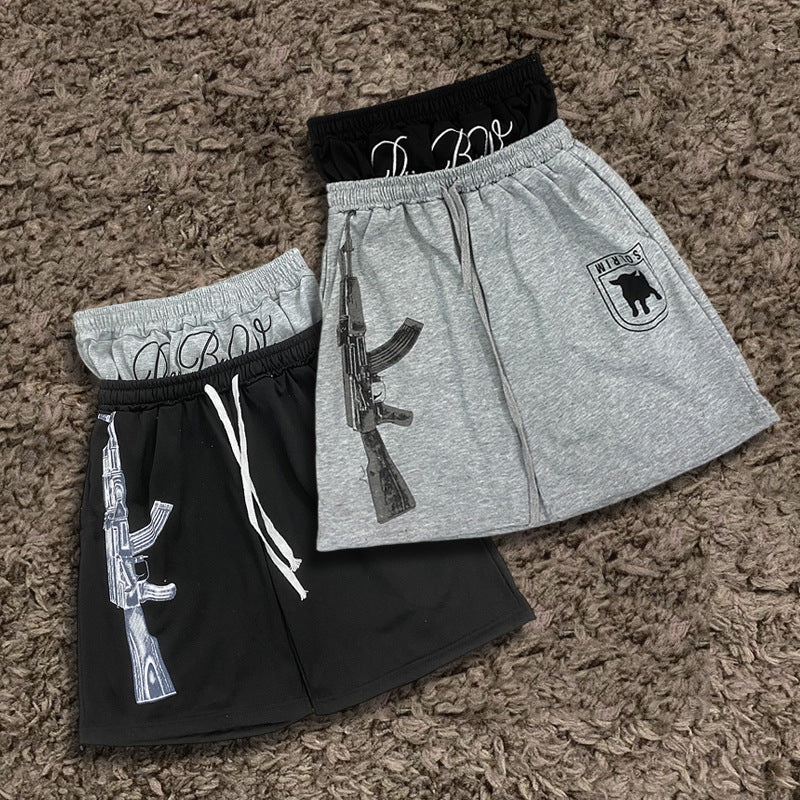 Mens Relaxed-Style Casual Cropped Shorts