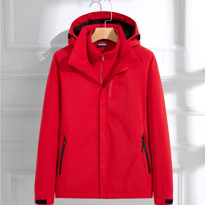 Womens AutumnWinter 3-in-1 Outdoor Hardshell Jacket