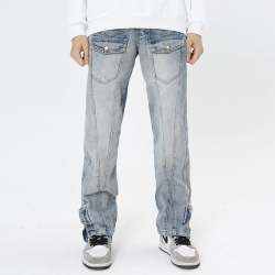 American Personality Hip Hop Zipper Jeans