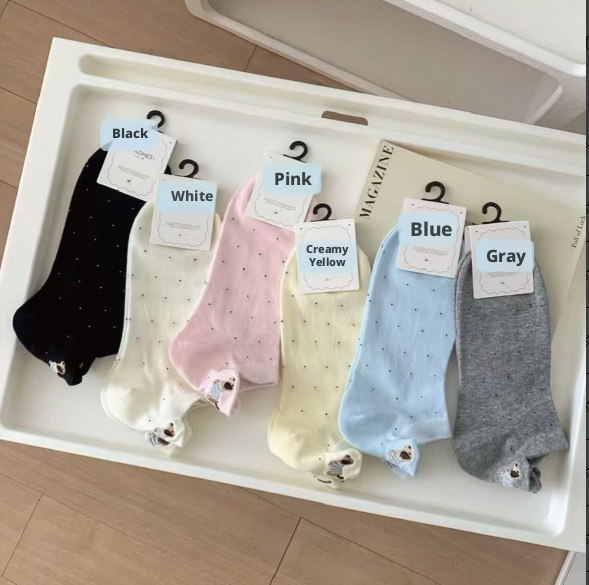 Socks-Heeled Dachshund-White-1 pair