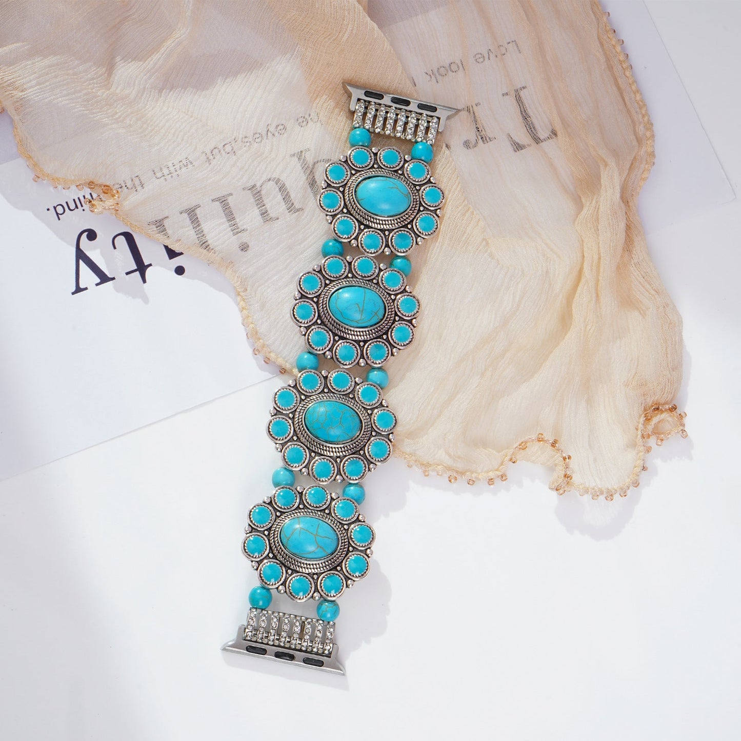 Bohemian-style Beaded Watch Strap