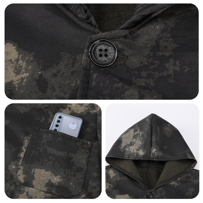 Stain-resistant Dirt-repellent And Warm Winter Long-sleeve With Fleece Lining