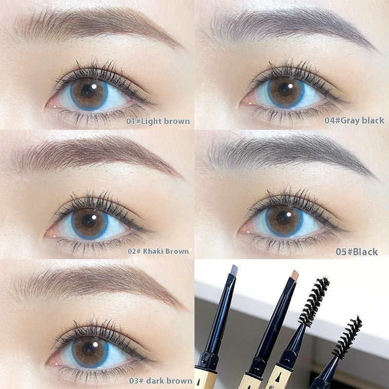 Small Gold Chopsticks Ultra-fine Eyebrow Pencil Discoloration Resistant Natural Ultra-fine