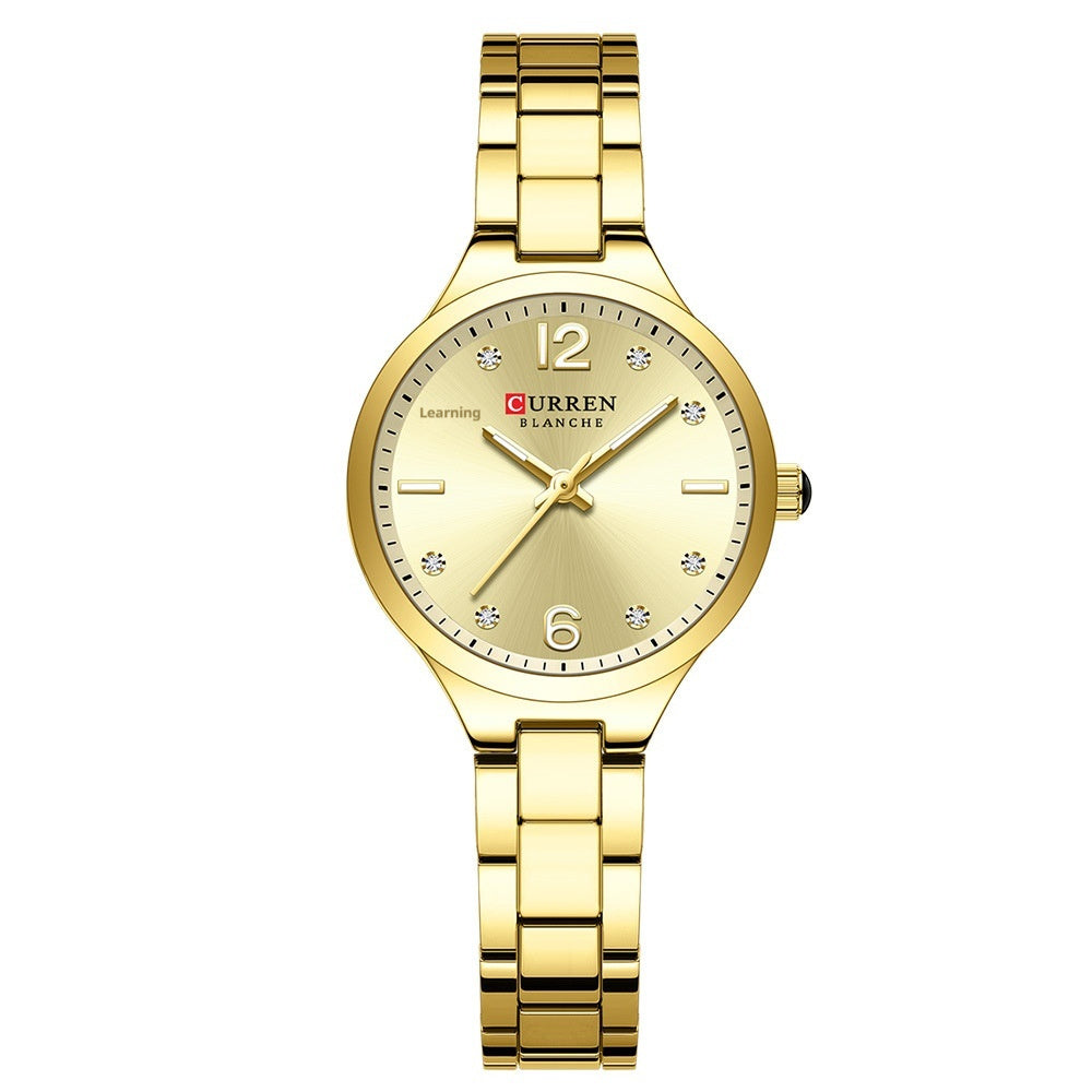 Simple Small Dial Waterproof Quartz Womens Watch