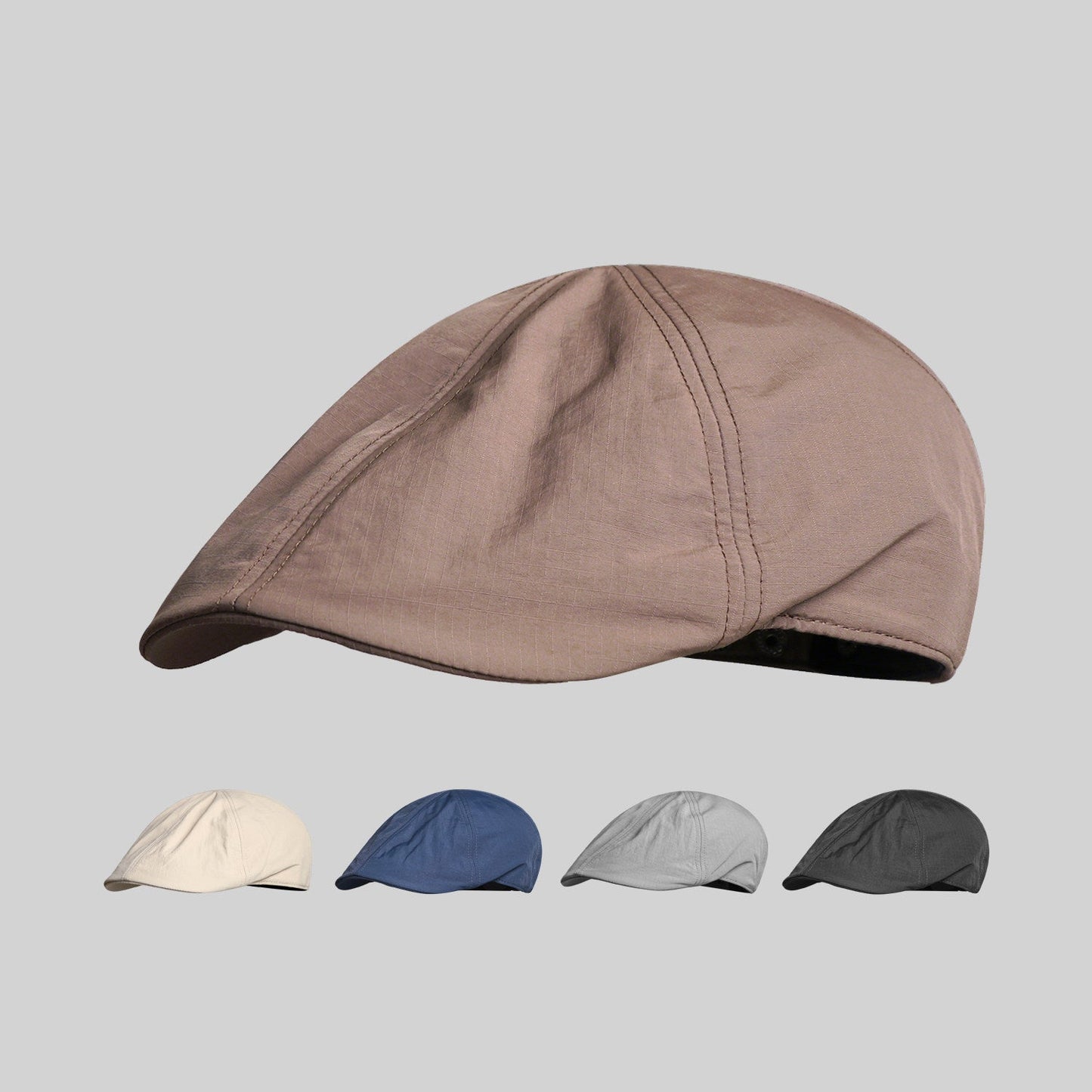 The Men's Solid Color Quick-drying Stitched Design-forward Retro Baseball Cap Is Suitable For Daily Casual Commuting And Street Wear.