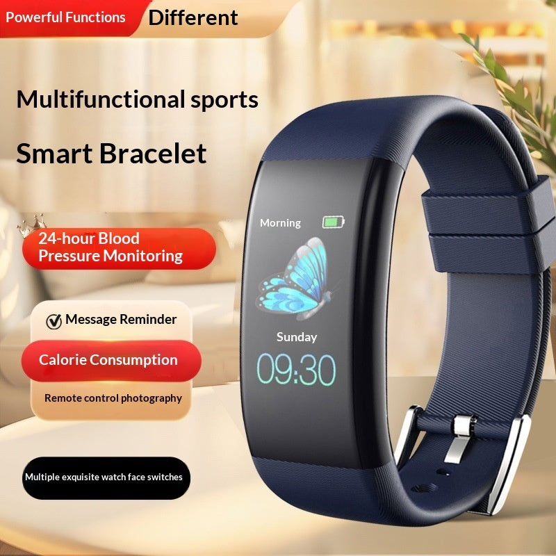 Smart Multifunctional Fitness Pedometer Alarm Clock Bluetooth Watch