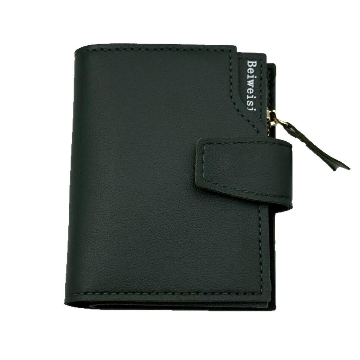 Womens Trifold Short Multi-functional Leather Wallet With Multiple Card Slots