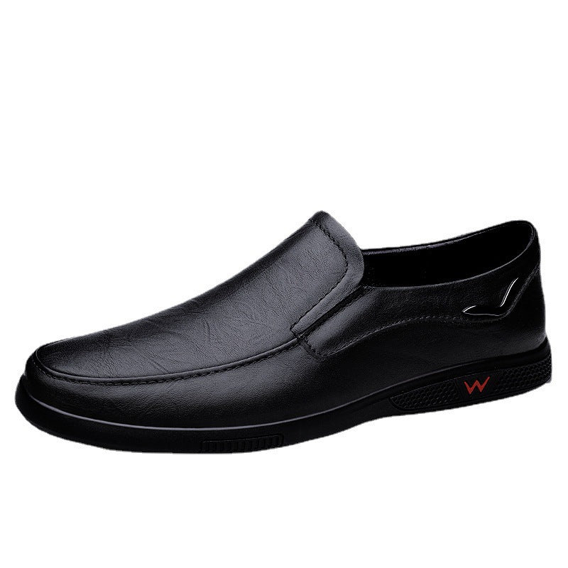 Large-size Mens Leather Shoes Trendy British Style