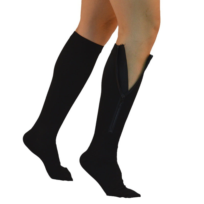 Gradient-compression Leg-slimming And Shaping Compression Calf Socks