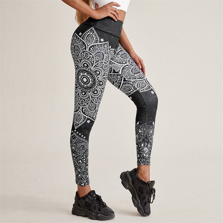 🖤 Plus Size High-Waist Compression Yoga Leggings with Pockets