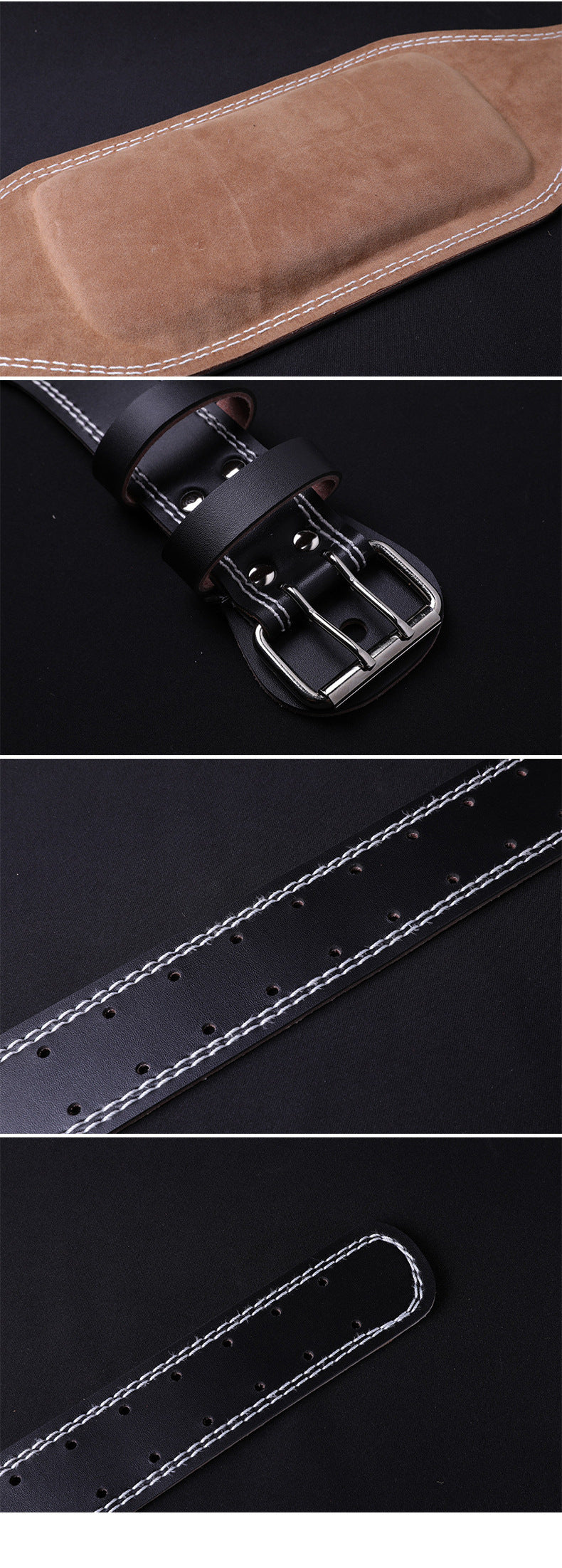 Cowhide Squat Strength Training Weightlifting Belt