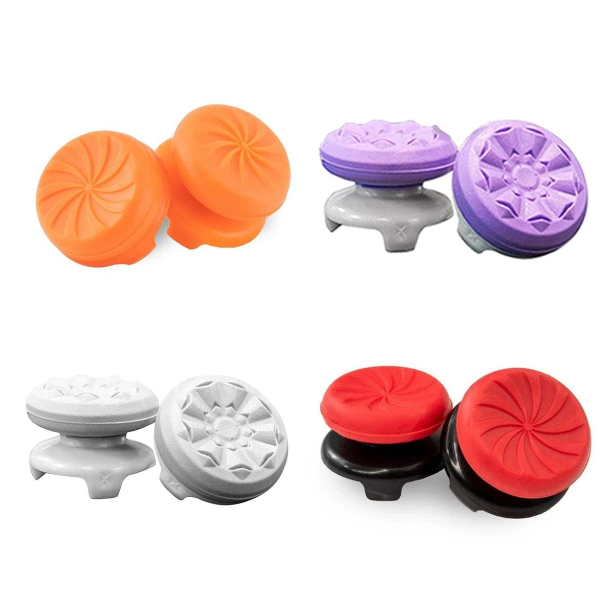 2PCS Non-slip Soft Silicone Thumbstick Joystick Grip High-Rise Caps Covers Game Controller  Button Stick Cover Switch Joystick Grip Cap Part Analog Cap Controller