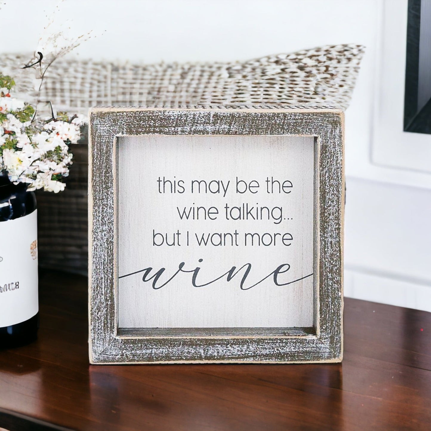Cadeau amusant pour les amateurs de vin, verre ou gobelet avec l'inscription "Le vin parle", cadeau humoristique
