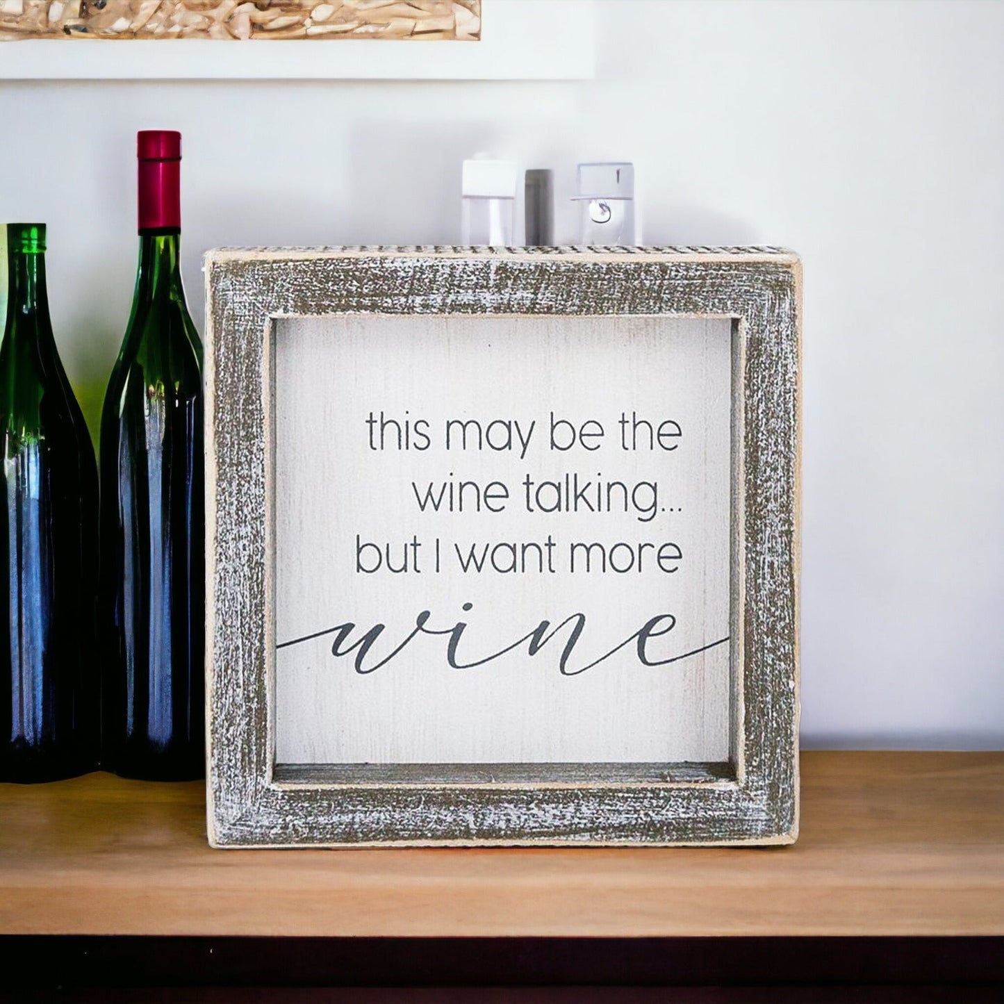 Cadeau amusant pour les amateurs de vin, verre ou gobelet avec l'inscription "Le vin parle", cadeau humoristique