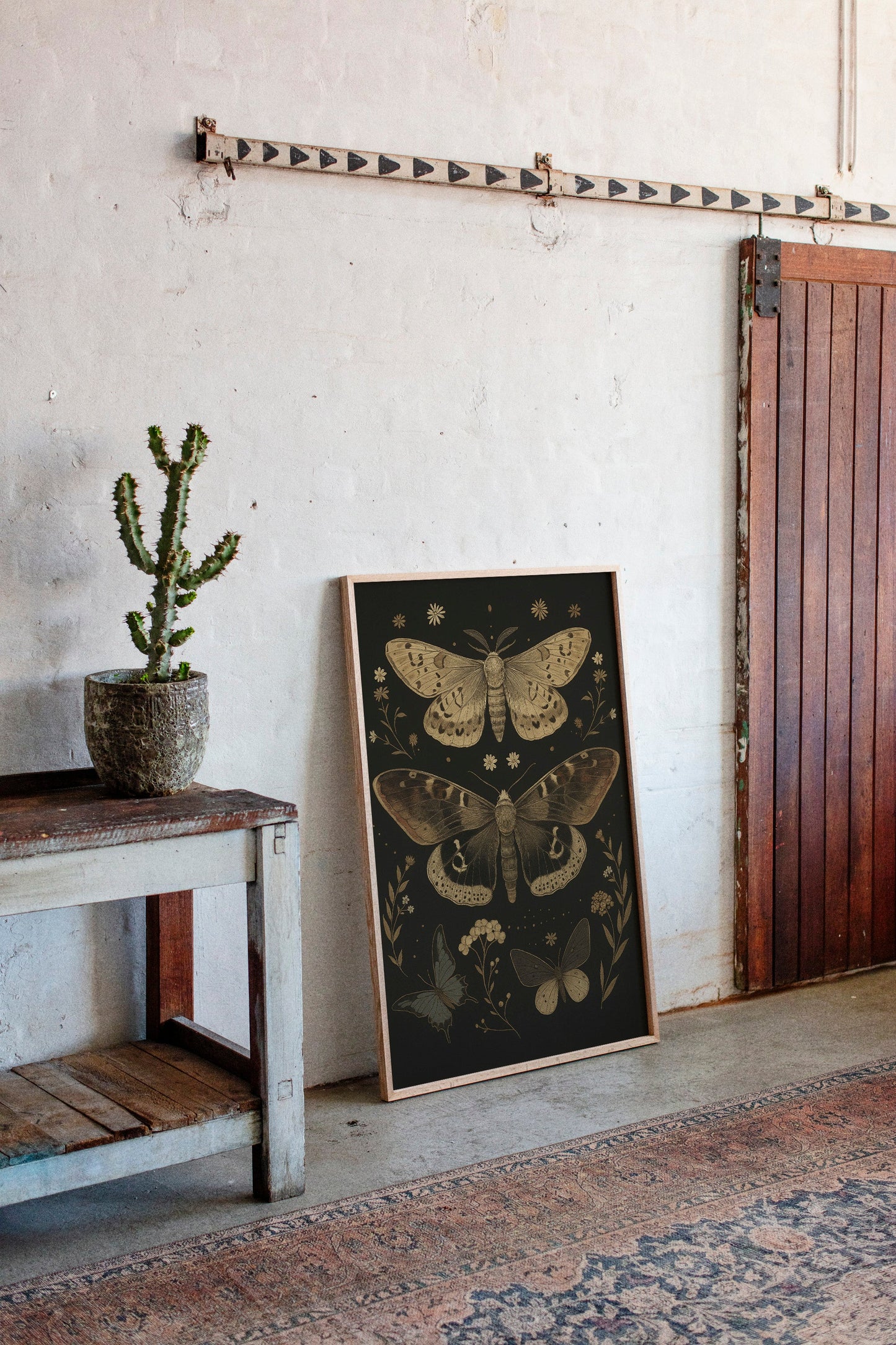 Nocturnal Wings and Wildflower Charms