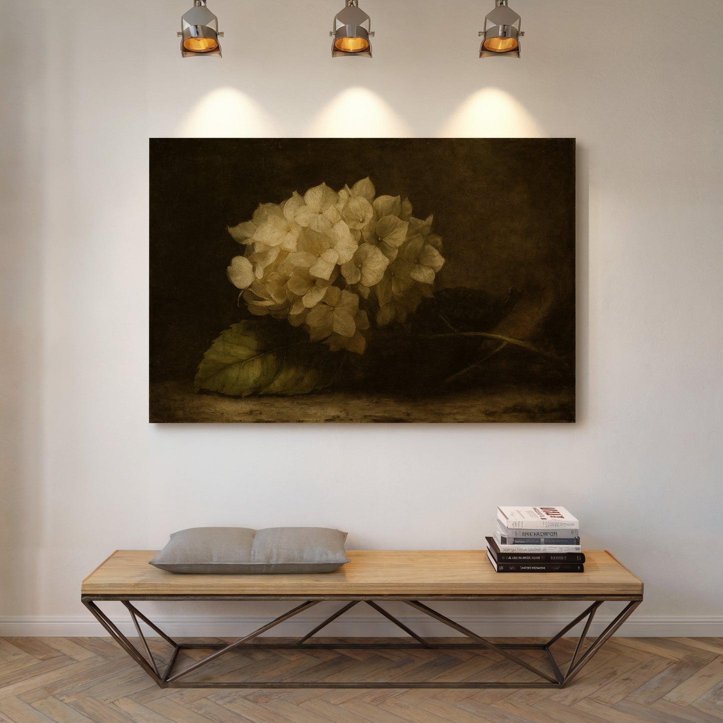 Verblasste Eleganz Hortensie