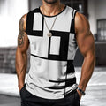 3D Digital Printing Summer Sleeveless Sports Fitness Men's Vest
