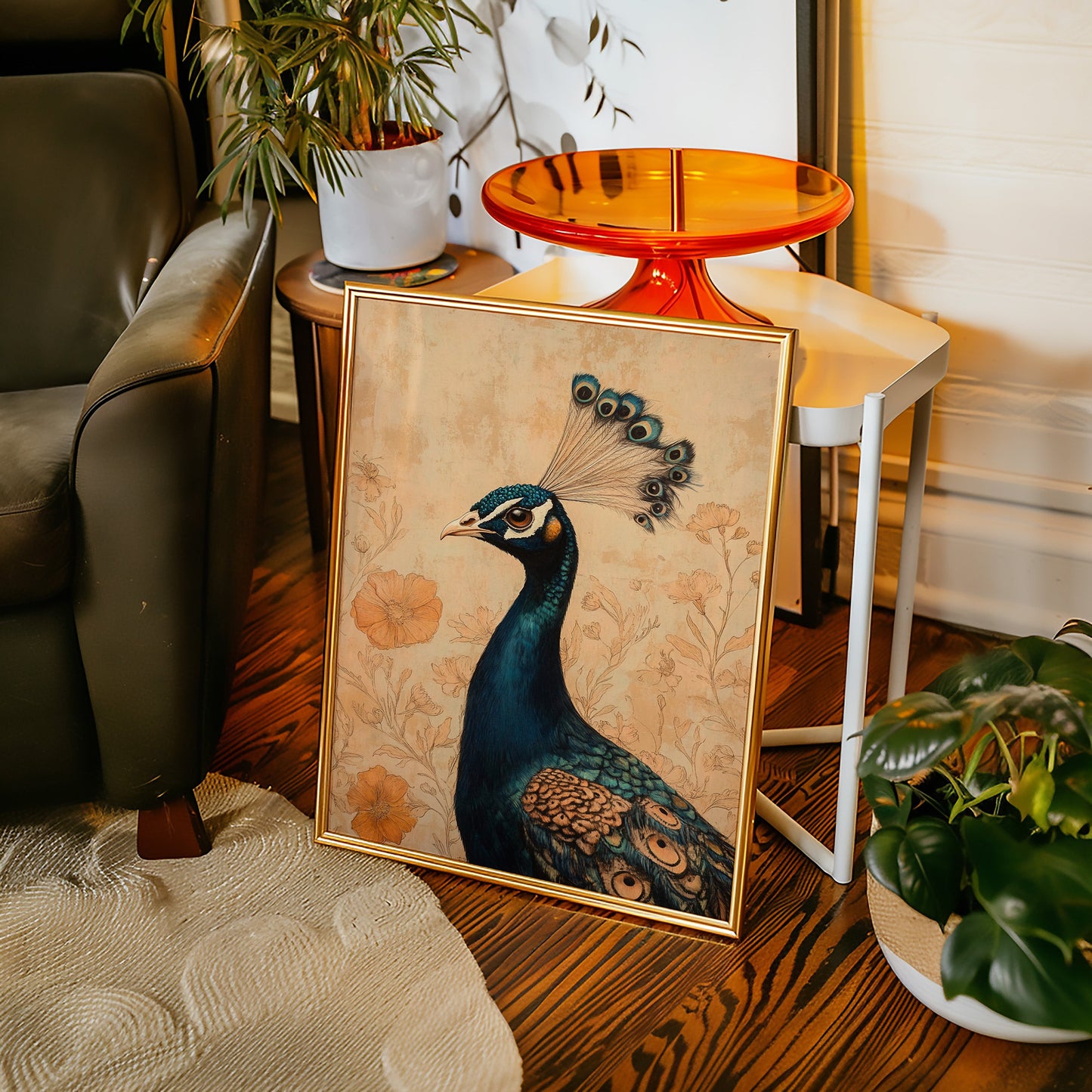 Poise and Petals in Copper and Teal