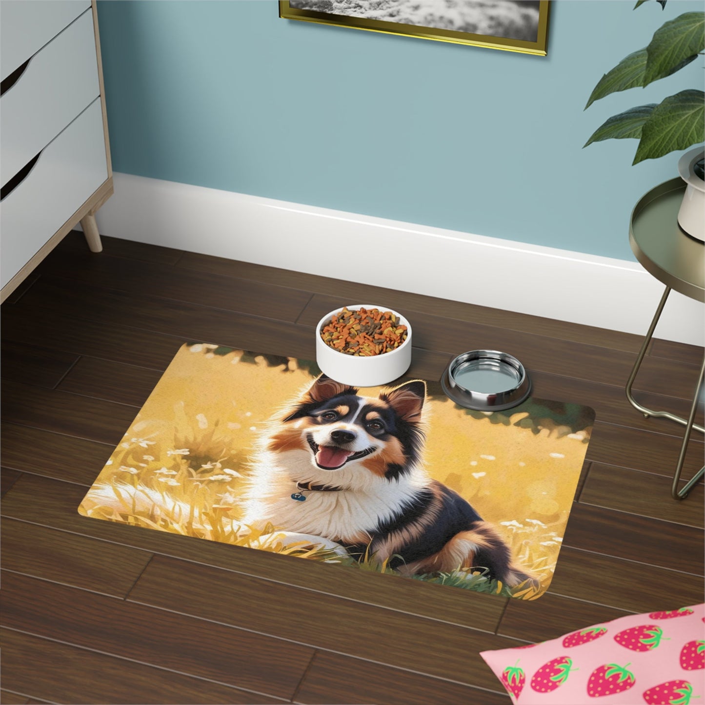 Tapis antidérapant pour animaux de compagnie – Tapis d'alimentation étanche pour chiens