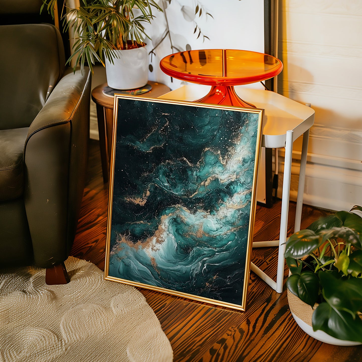 Himmlische Drift in Smaragd und Gold