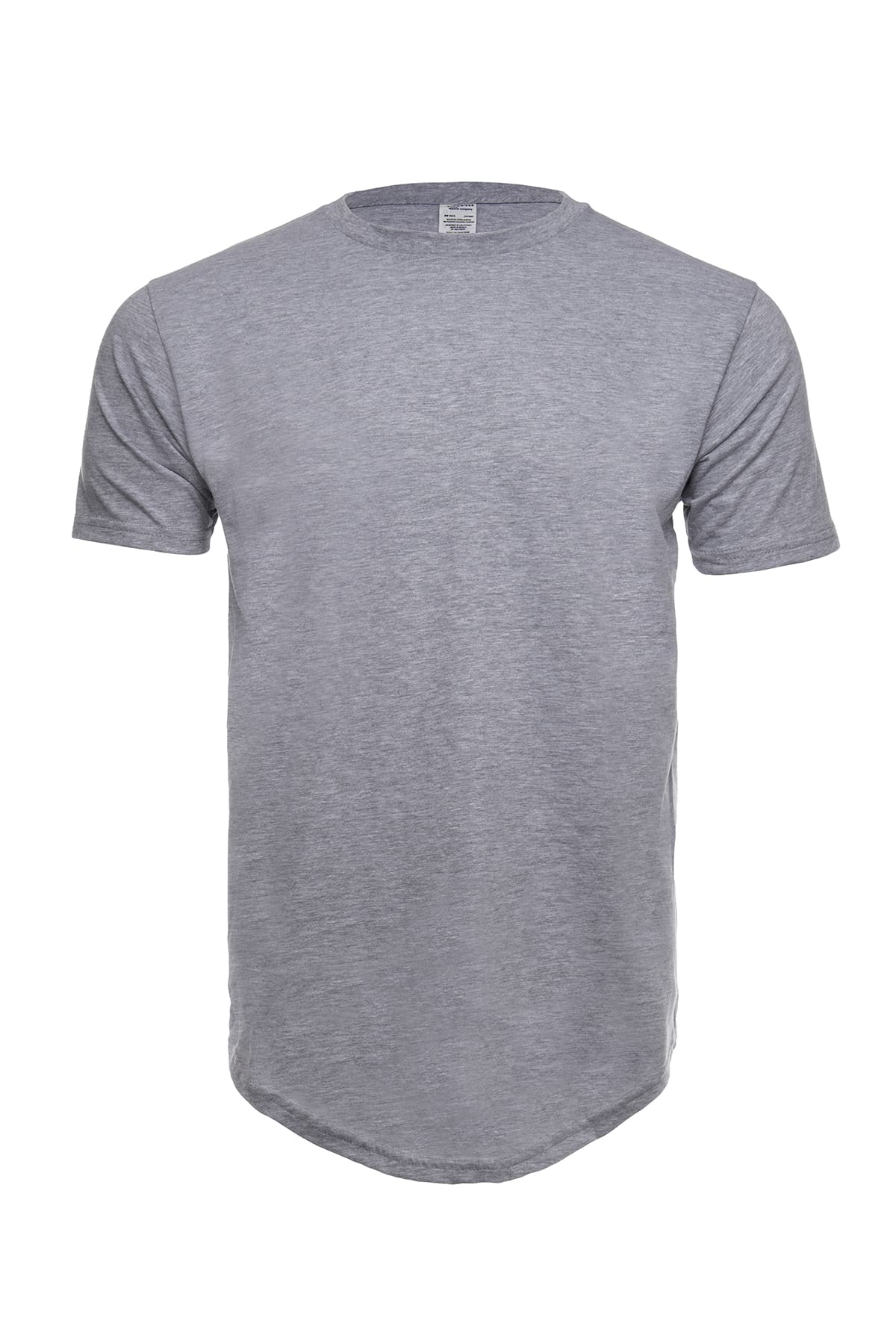 Longline T-Shirt mit abgerundetem Saum 3030