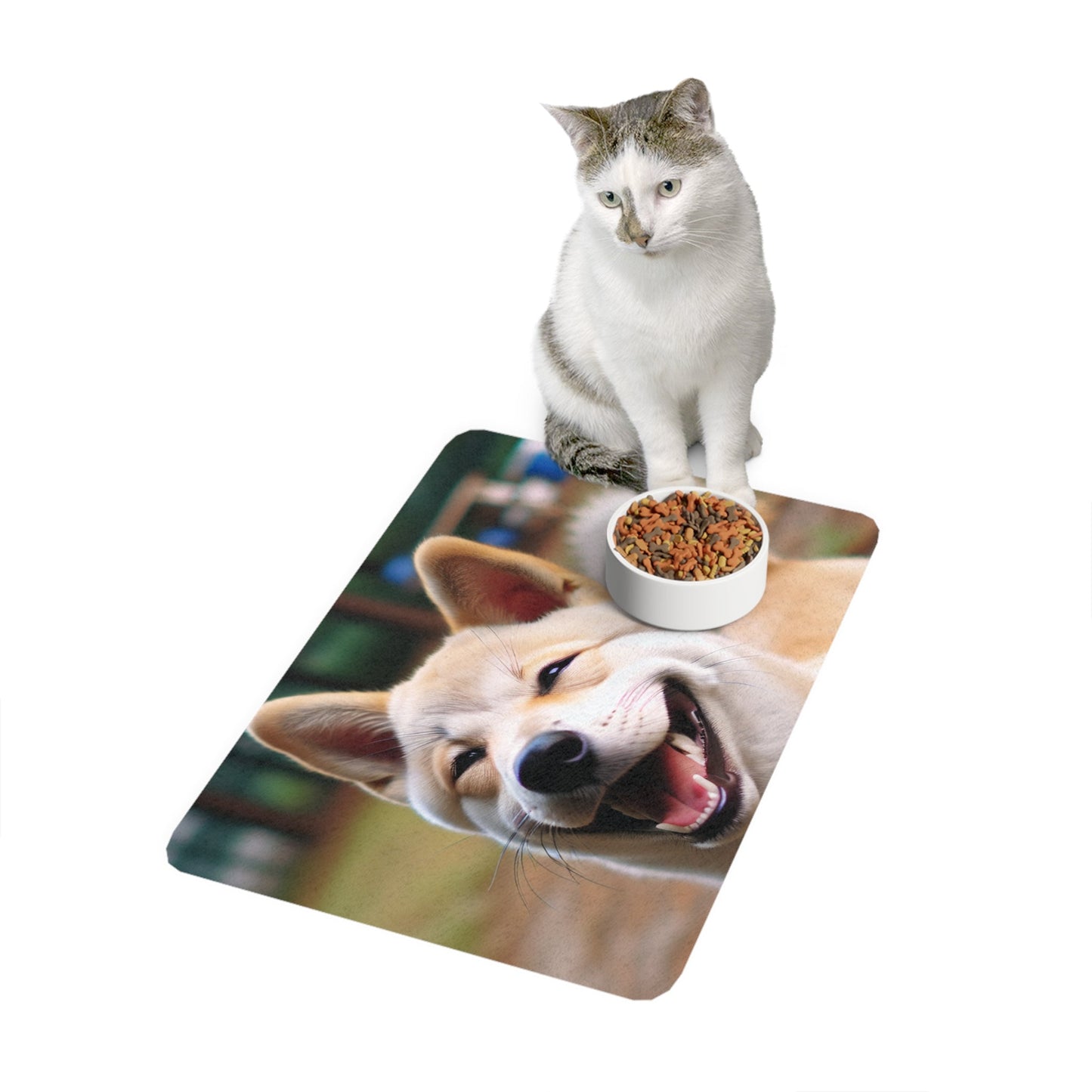 Tapis antidérapant pour animaux de compagnie – Tapis d'alimentation étanche pour chiens