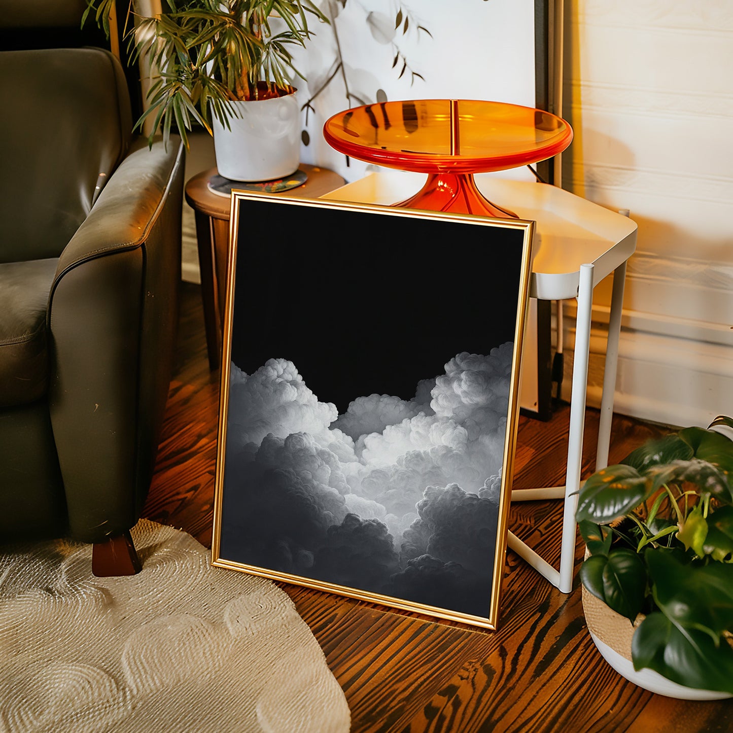Le ciel s'élève à travers l'ombre