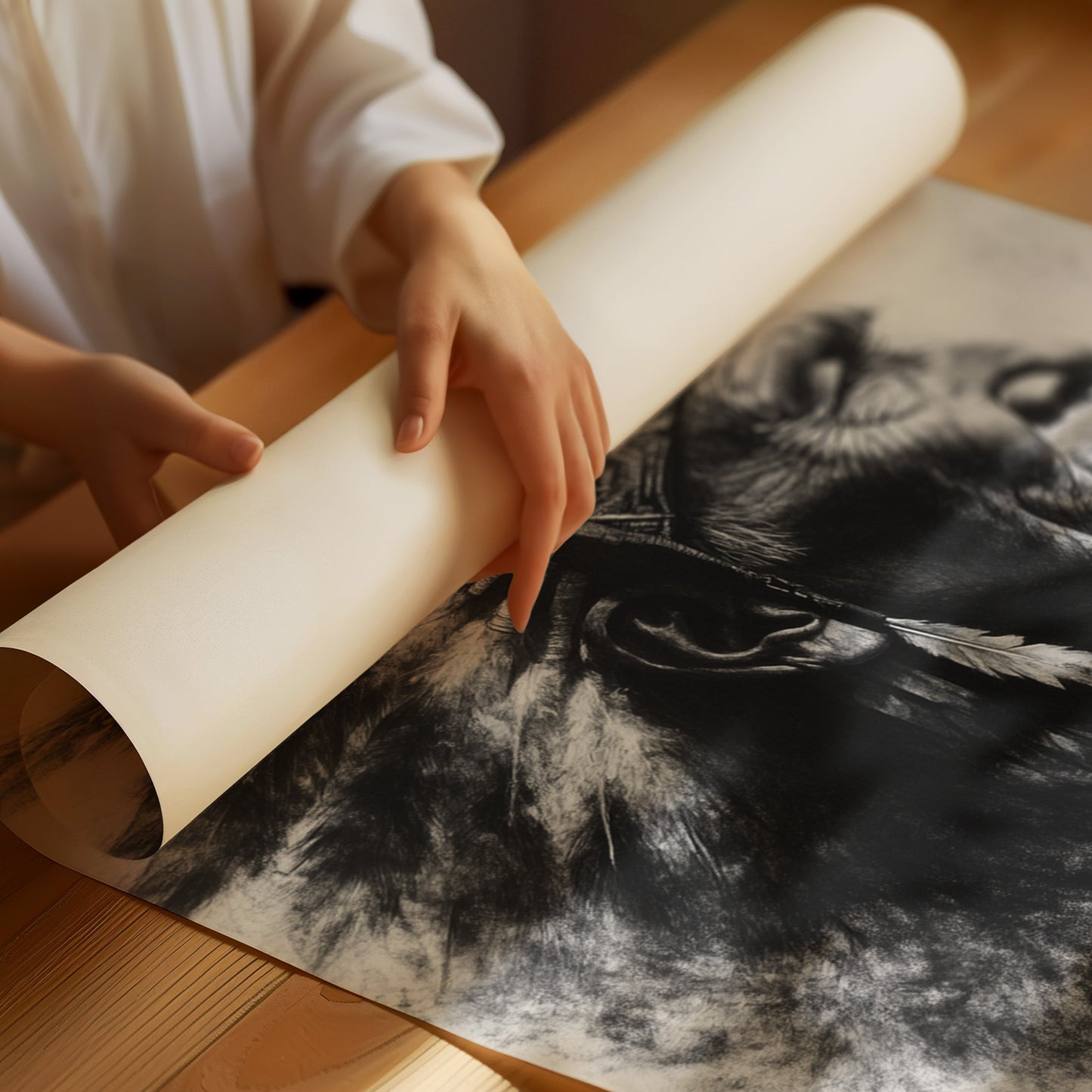 Elder Spirit in Charcoal