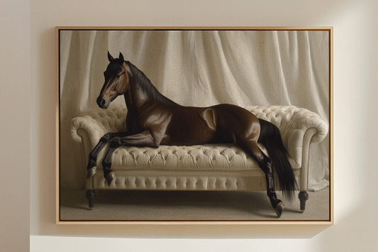 Impression d'art surréaliste Cheval Lounge