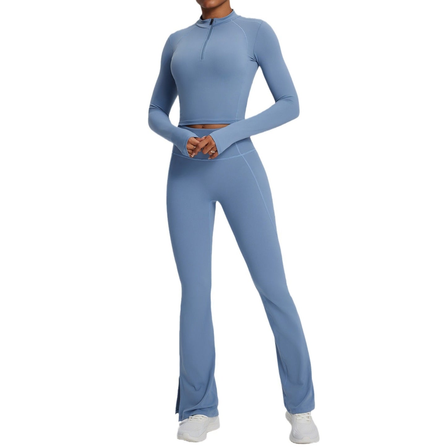 Womens Quick-Dry Long-Sleeve Yoga Wear For Europe And The US