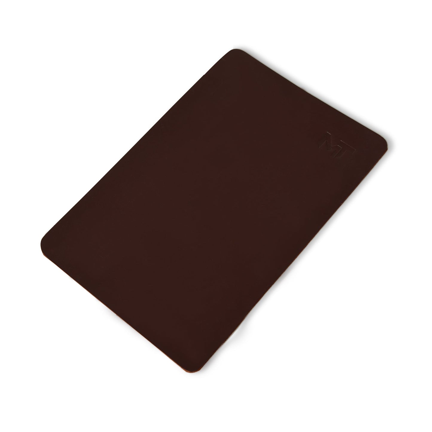 Espresso Elegance Leder Schreibtischunterlage + Mauspad