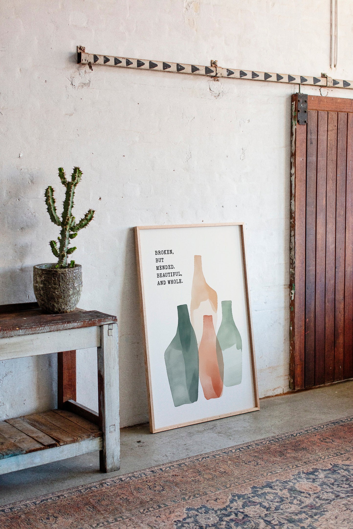 Broken Yet Beautiful Watercolor Vessels