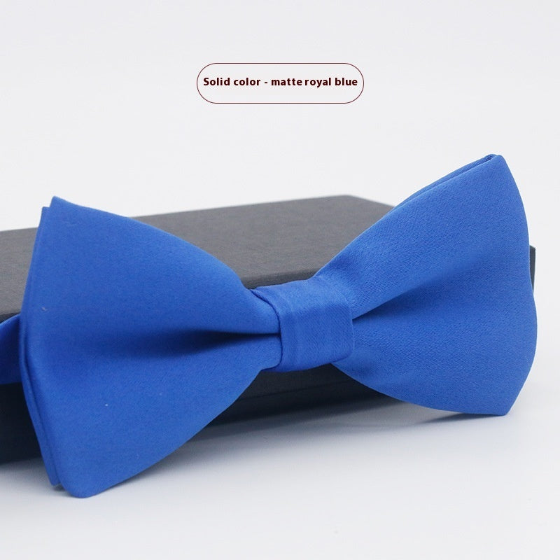 Men's Solid Color Formal Wear Wedding Business Casual Groom Groomsman Bow Tie