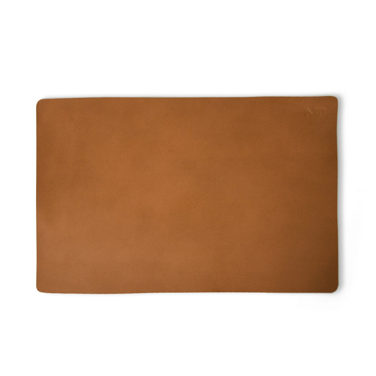 Leder-Schreibtischunterlage + Mauspad „Caramel Luxe“