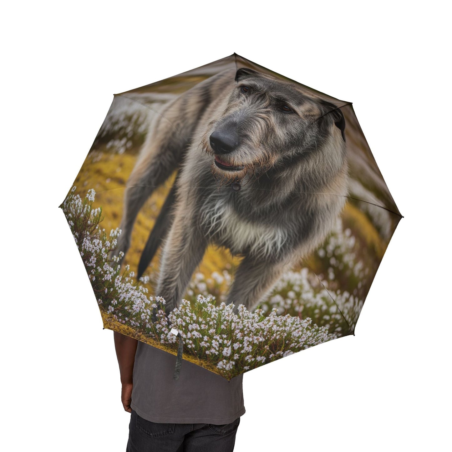 48" Semi-Automatic Umbrella – Windproof Large Travel Rain Umbrella